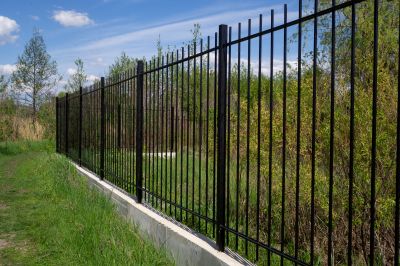 Black Metal Fence Installation in South Houston, TX