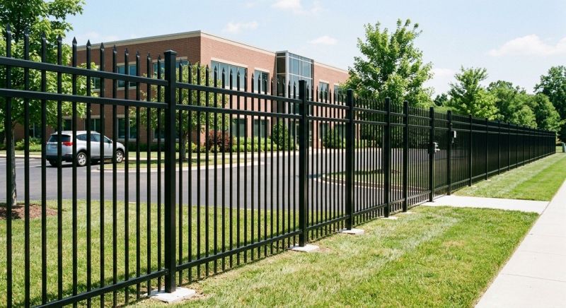 Black Metal Fence Installation in Pearland, TX