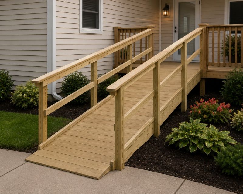 Deck Ramp Construction in Conroe, TX