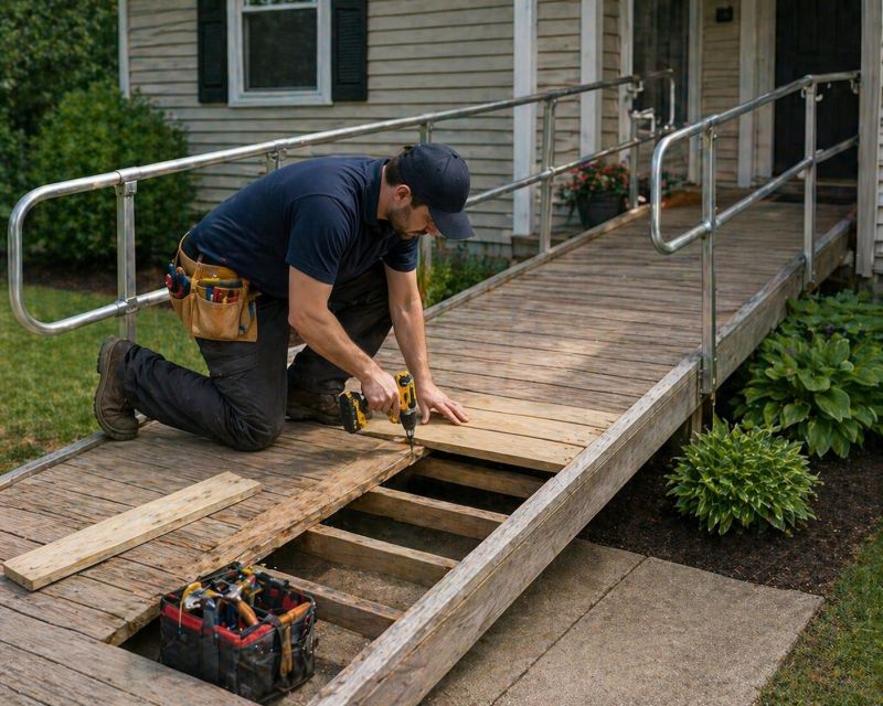 Entrance Ramp Installation in Conroe, TX