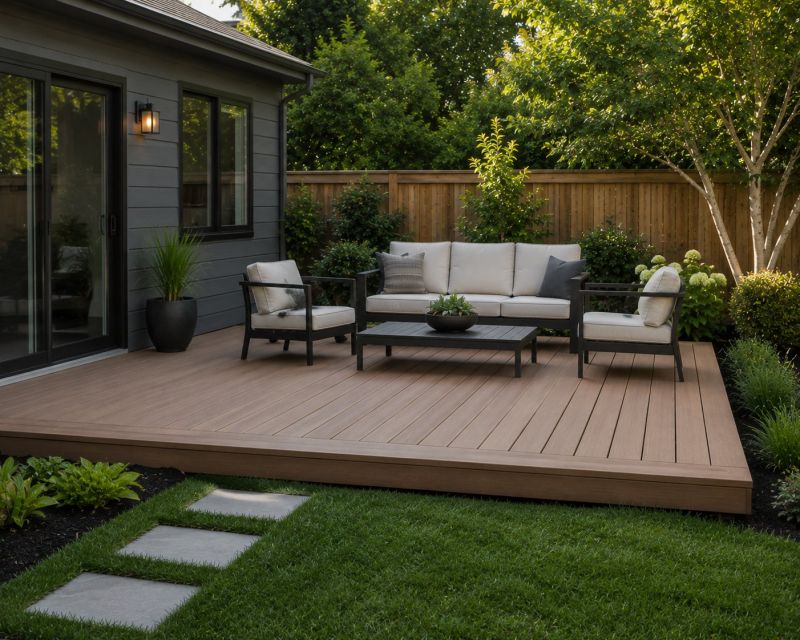Ground Level Deck Construction in Boston, MA
