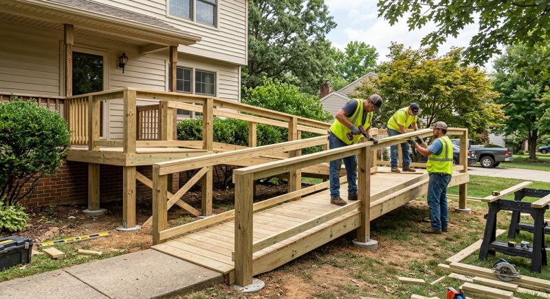 Handicap Ramp Installation in Conroe, TX