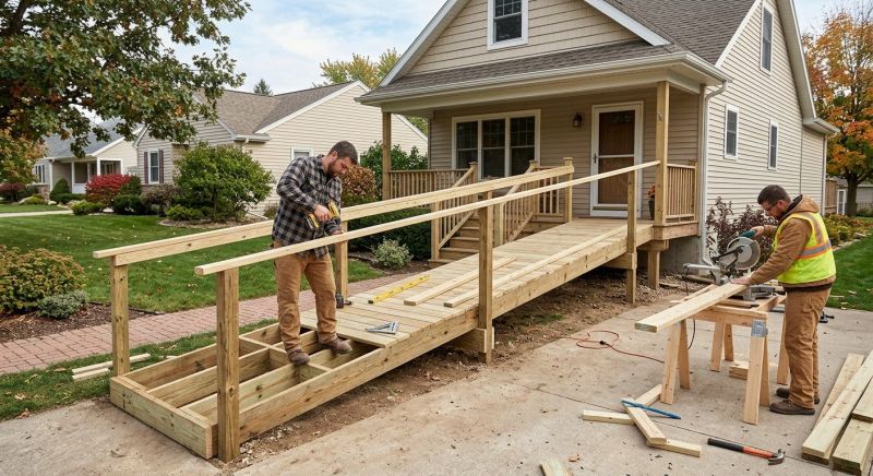 Porch Ramp Installation in Wilmington, NC
