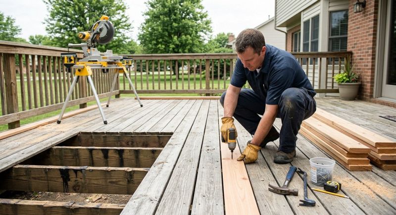 Redwood Deck Repair in Redmond, WA
