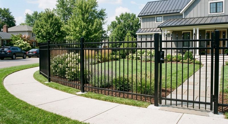 Steel Fence Construction in Alpharetta, GA