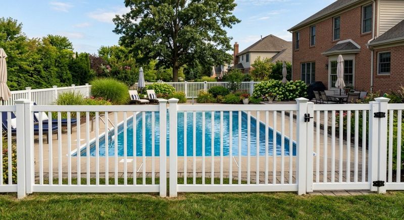 Vinyl Pool Fence Installation in South Houston, TX