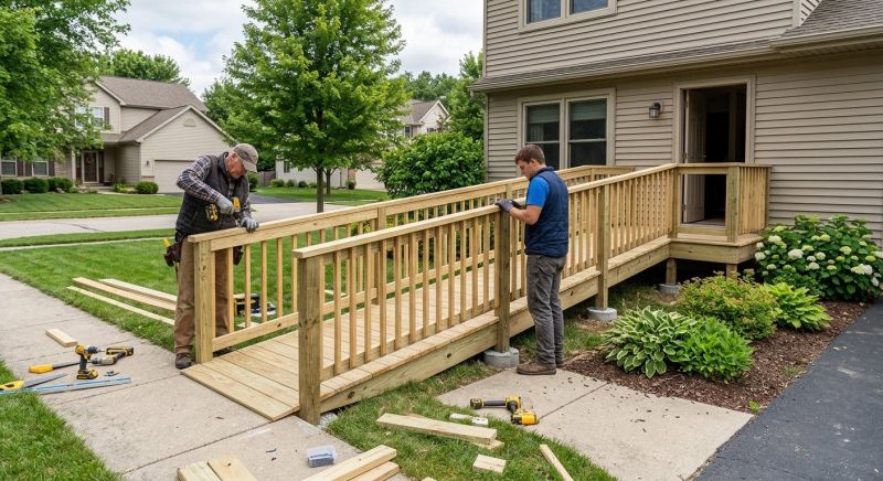 Wood Ramp Construction in Kansas City, KS